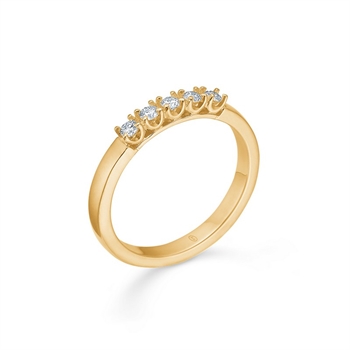 CROWN alliancering i 14 karat guld fra Mads Z