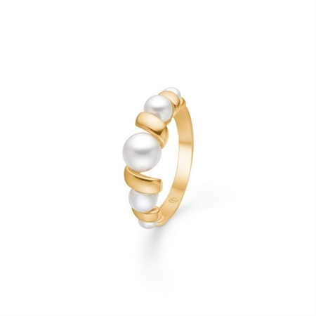 Swirl ring i 14 karat guld fra Mads Z 1543086