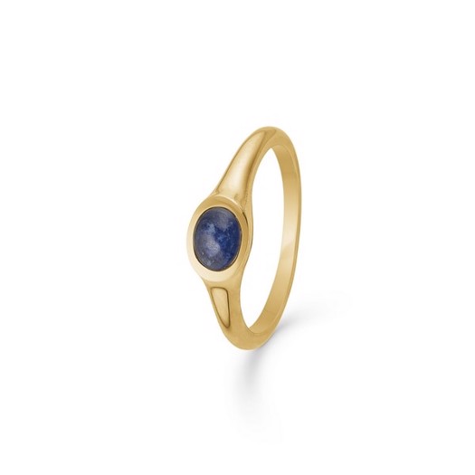 Cabochon ring i 14 kt guld m. safir fra Mads Z | 1544011