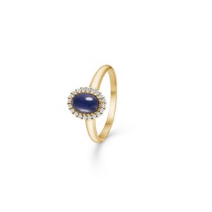 Mads Z - Royal Sapphire ring i 14 karat guld m. diamanter