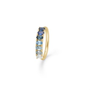 Mads Z - Poetry Sapphire ring i 14kt. guld med ægte sten