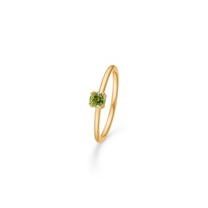 Poetry Solitaire Peridot ring i 14 kt Mads Z 1546053