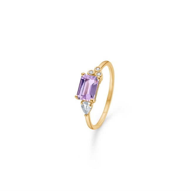 Lavender ring i 14 kt guld af Mads Z 1546110