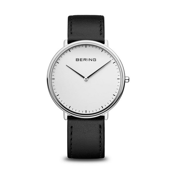 Bering - Ultra Slim dameur med sølv skive | 15729-404