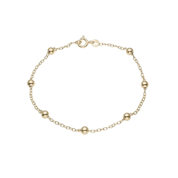 Aagaard - Kuglearmbånd i forgyldt sølv