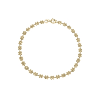 Aagaard - Flower armbånd i forgyldt sølv