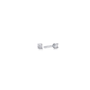 CROWN Øreringe I 14 kt. Hvidguld med diamanter fra 0,09 ct. - 0,50 ct.
