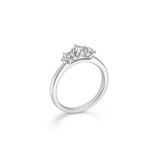 Mads Z Trinity diamantring i 14 kt hvidguld med 3 brillanter