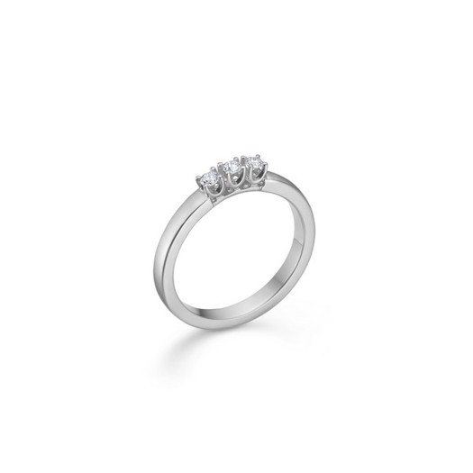 Crown ring med 3 diamanter fra Mads Z 1641843