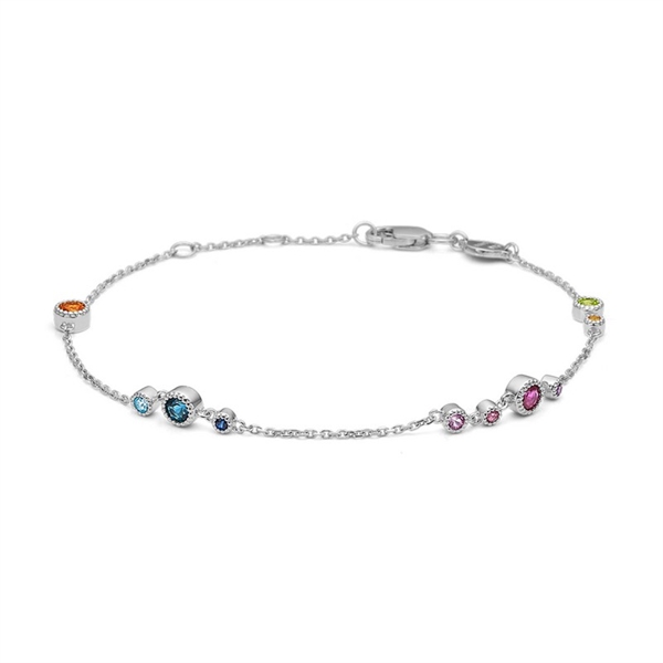 Mads Z Luxury Rainbow armbånd i 14kt. hvidguld 1654062