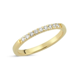 Lucca ring 14kt. guld m. 9 brillanter 0,15ct | A2428RG