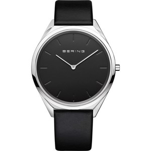 Bering - Ultra Slim Unisex med sort skive 34 mm 17039-402