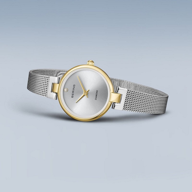 Bering Classic Collection dameur i stål og poleret guld 24 mm 2
