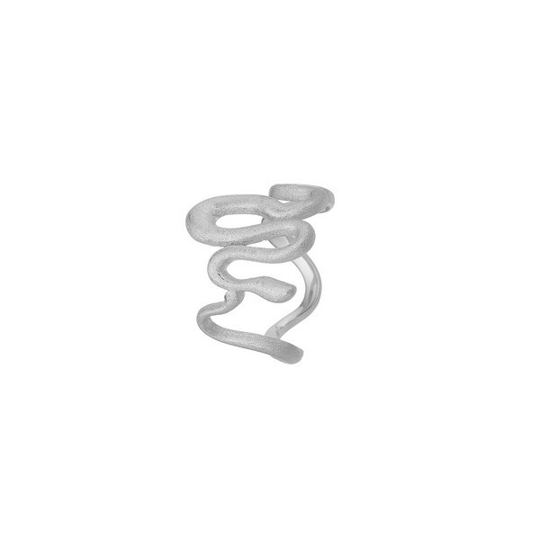 7: Aagaard - Snake ring m. mat overflade i sølv