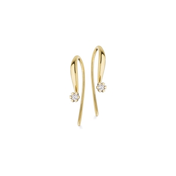 Vida diamant ørehængere i 14kt. guld 1825,06
