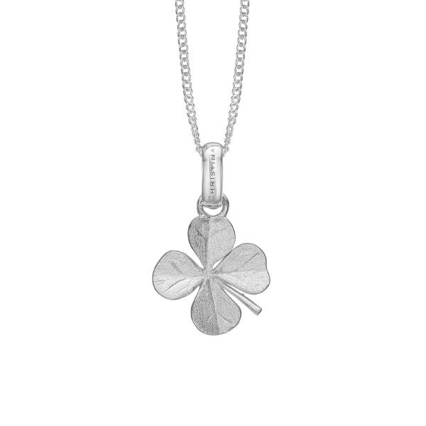 ChristinaCollect FOUR LEAF CLOVER halskæde sølv 680-S94