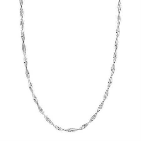 NordahlJewellery- LUX52 twist halskæde sølv 20251330900