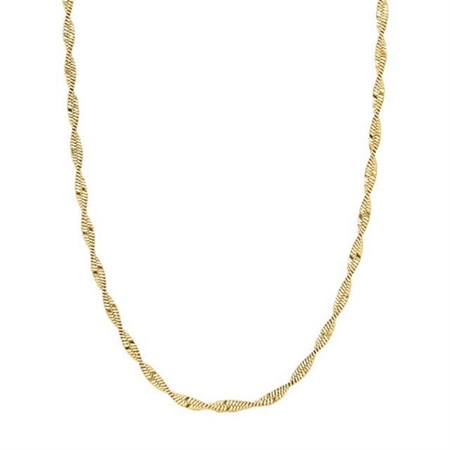 NordahlJewellery- LUX52 twist halskæde i forgyldt 20251335900