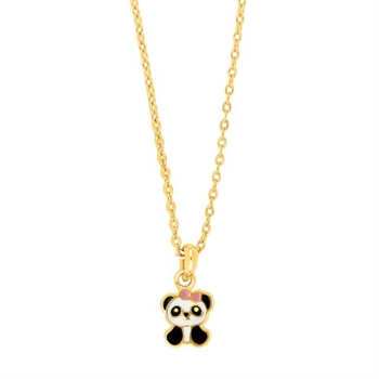Nordahl Kids Jewellery - Halskæde med Panda vedhæng i forgyldt 