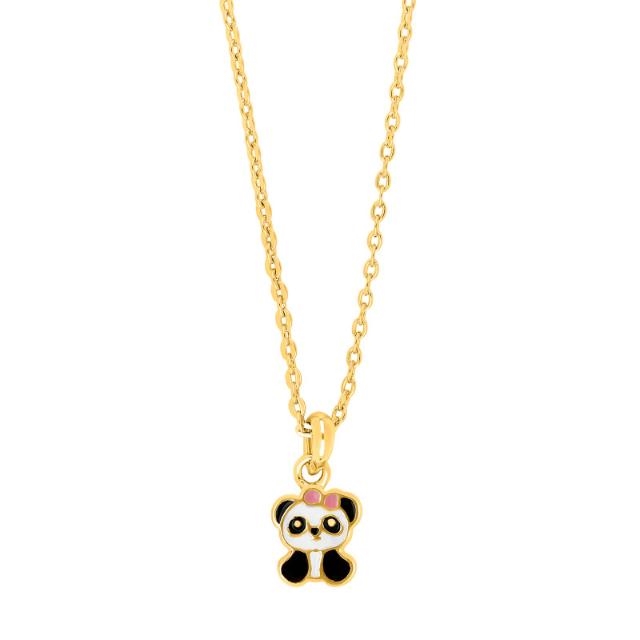 Nordahl Kids Jewellery - Halskæde med Panda vedhæng i forgyldt 