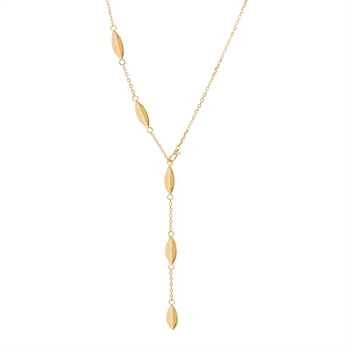 Nordahl Jewellery - LEAVE52 forgyldt sterlingsølv blad halskæde