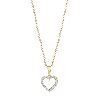 hjertevedhæng i 8 karat guld fra Siersbøl