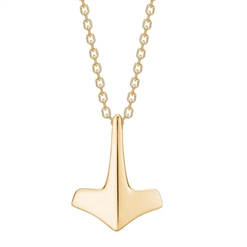 Son of Noa  halskæde i IP forgyldt stål Thors hammer