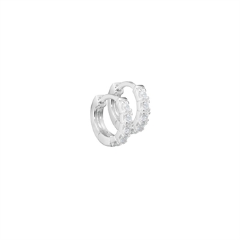  Aqua Dulce - Darling  Hoop 10mm Sølv m. Zirkonia