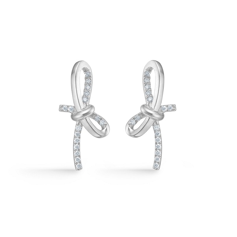 Billede af Mads Z - Miss Butterfly øreringe i sølv med topaser