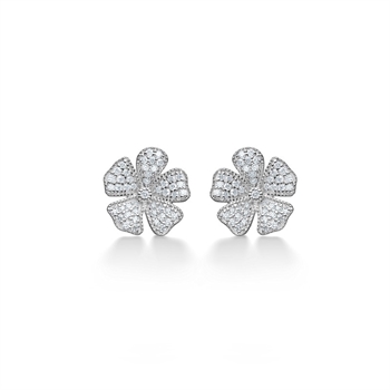  Mads Z - Fleur øreringe i sølv med zirkonia 2
