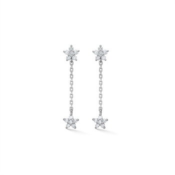  Mads Z Céleste kædeøreringe i sølv med zirkonia