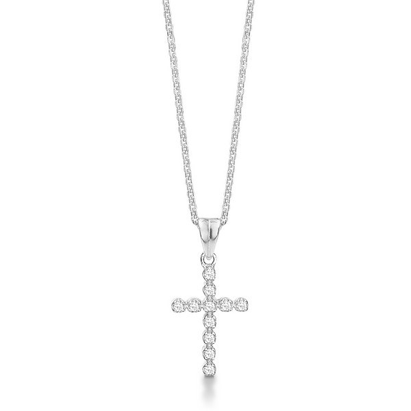 ByAagaard - Sølv halskæde Kors vedhæng 213217-45