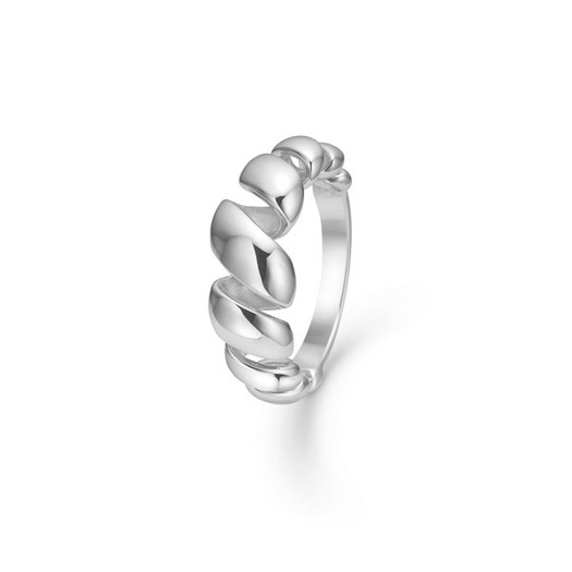 Mads Z - Swirl ring i blank sølv