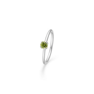 Poetry Solitaire peridot ring fra Mads Z 2146053