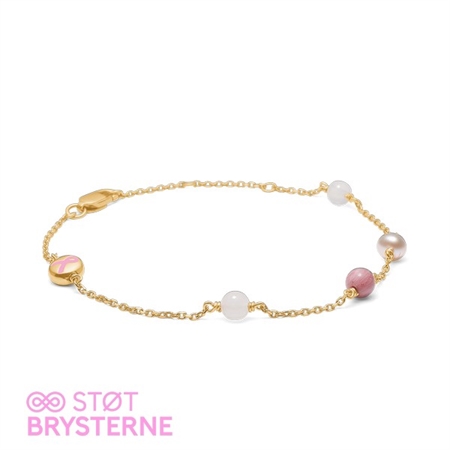 Mads Z x Støt brysterne armbånd i forgyldt 2256200