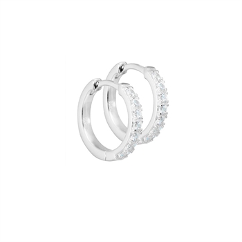  Aqua Dulce - Darling  Hoop 15mm Sølv m. Zirkonia