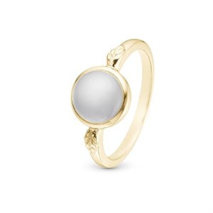 Christina Collect - MOONSTONE ring i forgyldt sølv 3.27.B