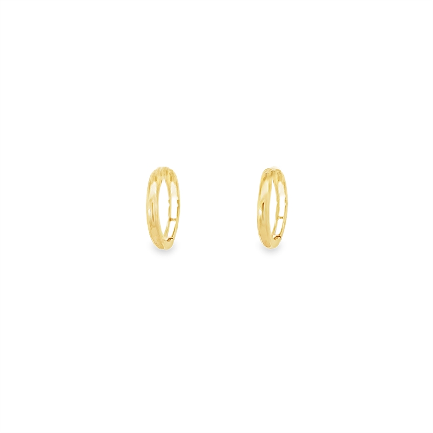 8kt guld creoler - 13mm