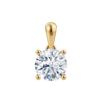 LUXURY Vedhæng i 14 kt guld med lab-grown diamant 0,25-1,0 ct