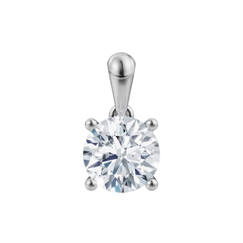 LUXURY Vedhæng i 14 kt hvidguld med lab-grown diamant 0,25-1,0 ct