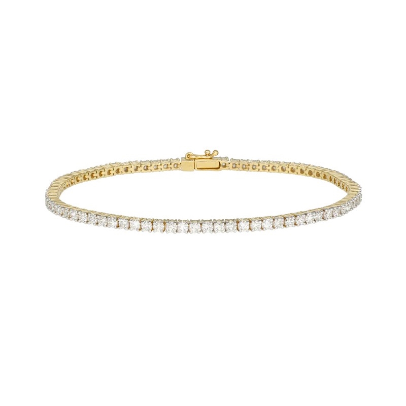 Aagaard - Tennisarmbånd i 14 kt guld m lab grown 2,89ct