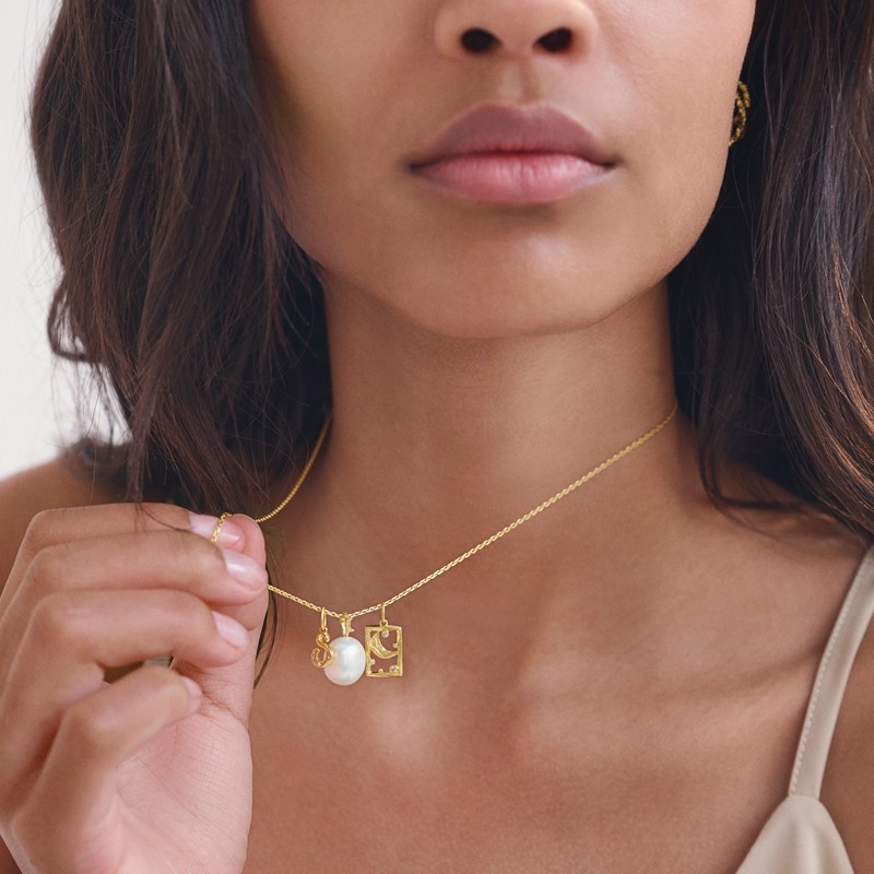 Freshwater Pearl Water Vedhæng på model 2