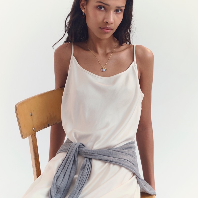 Soul Chain Halskæde i forgyldt sølv fra Maanesten model