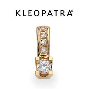 Kleopatra Queen Vedhæng 14 karat guld med Diamanter