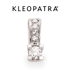 Kleopatra Queen Vedhæng i 14kt. hvidguld 0,07-0,12ct. diamanter