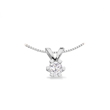 Vida vedhæng 14 kt. hvidguld m i alt 0,03-0,50ct. 2816