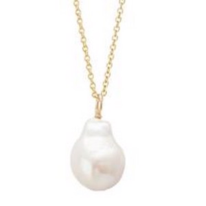 Heiring Vedhæng med hvid barok ferskvands perle