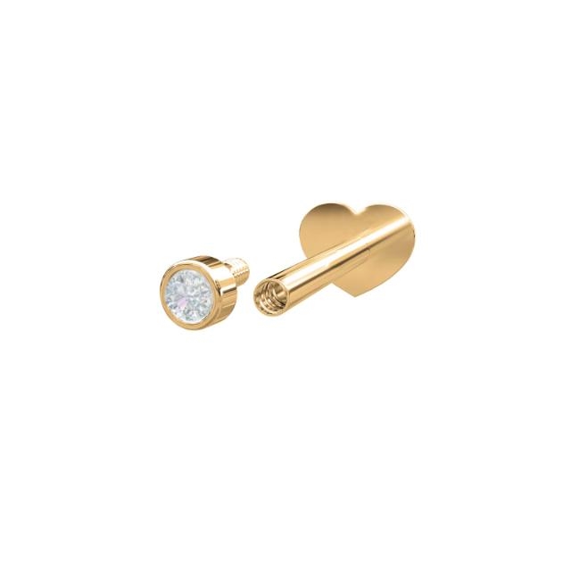 Nordahl piercing smykke, 14 kt. guld 30140150500 1