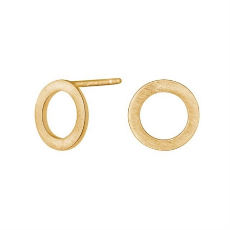Nordahl Jewellery - Cirkel ørestikker forgyldt Ø12mm 30253065900