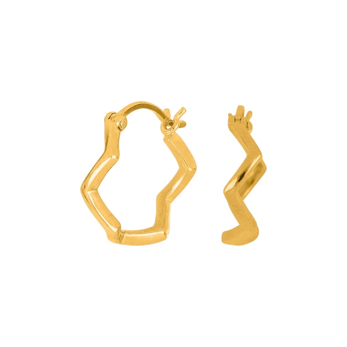 Nordahl Jewellery -  Forgyldt sølvcreoler NICE52 